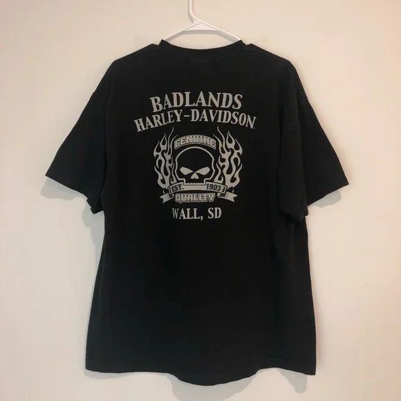 Harley-Davidson Badlands Sturgis XXL Black T-shirt - Picture 2 of 2